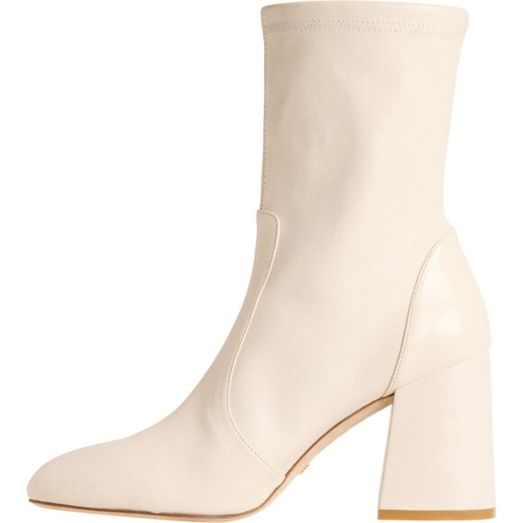 *Stuart Weitzman Made in Spain Flareblock 85 Stretch Boots - Leather (For Women) - Picture 4 of 6
